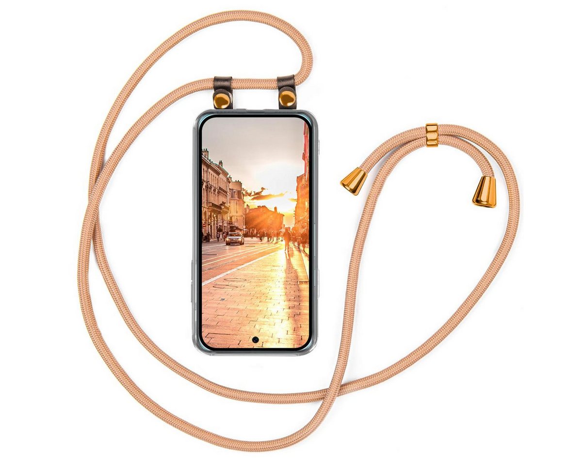 moex Handyhülle moex® Free Spirit für Google Pixel 9 Pro XL, Hülle mit Band, Kette abnehmbar Handyband Handyhülle zum Umhängen von moex