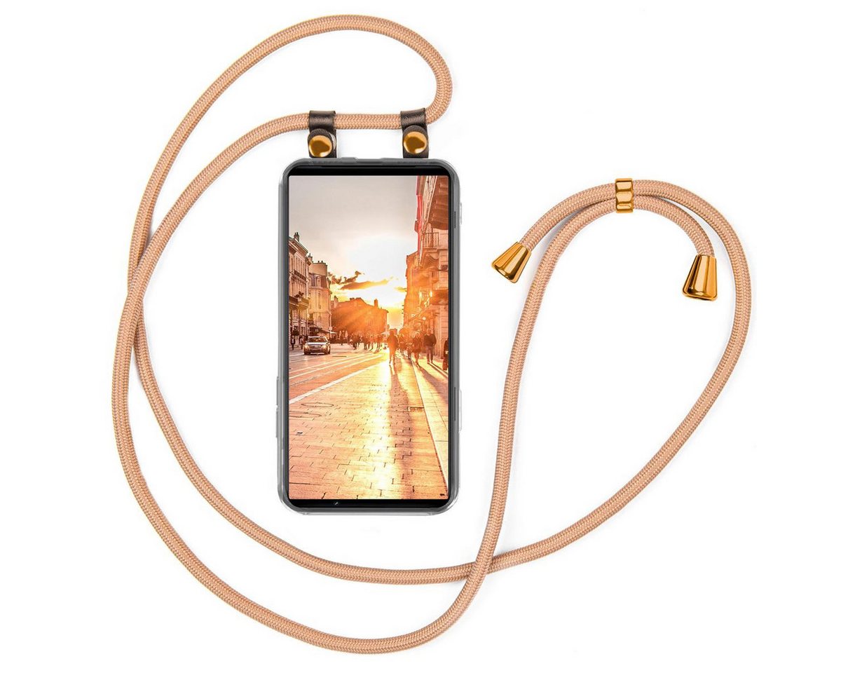 moex Handyhülle moex® Free Spirit für Sony Xperia 1 III, Hülle mit Band, Kette abnehmbar Handyband Handyhülle zum Umhängen von moex