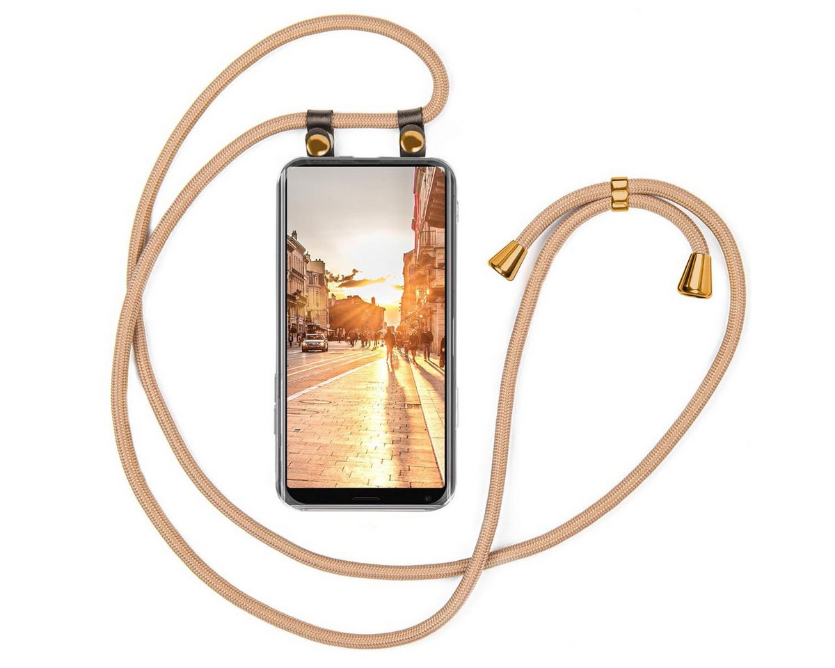 moex Handyhülle moex® Free Spirit für Sony Xperia 10 Plus, Hülle mit Band, Kette abnehmbar Handyband Handyhülle zum Umhängen von moex