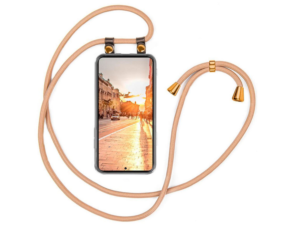 moex Handyhülle moex® Free Spirit für Xiaomi Poco F5 Pro, Hülle mit Band, Kette abnehmbar Handyband Handyhülle zum Umhängen von moex