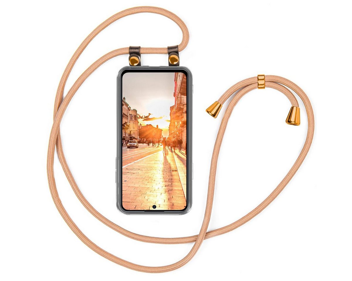 moex Handyhülle moex® Free Spirit für Xiaomi Poco X5 Pro 5G, Hülle mit Band, Kette abnehmbar Handyband Handyhülle zum Umhängen von moex