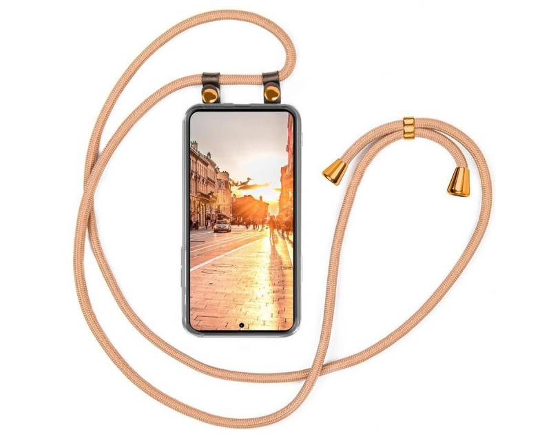 moex Handyhülle moex® Free Spirit für Xiaomi Poco X6, Hülle mit Band, Kette abnehmbar Handyband Handyhülle zum Umhängen von moex