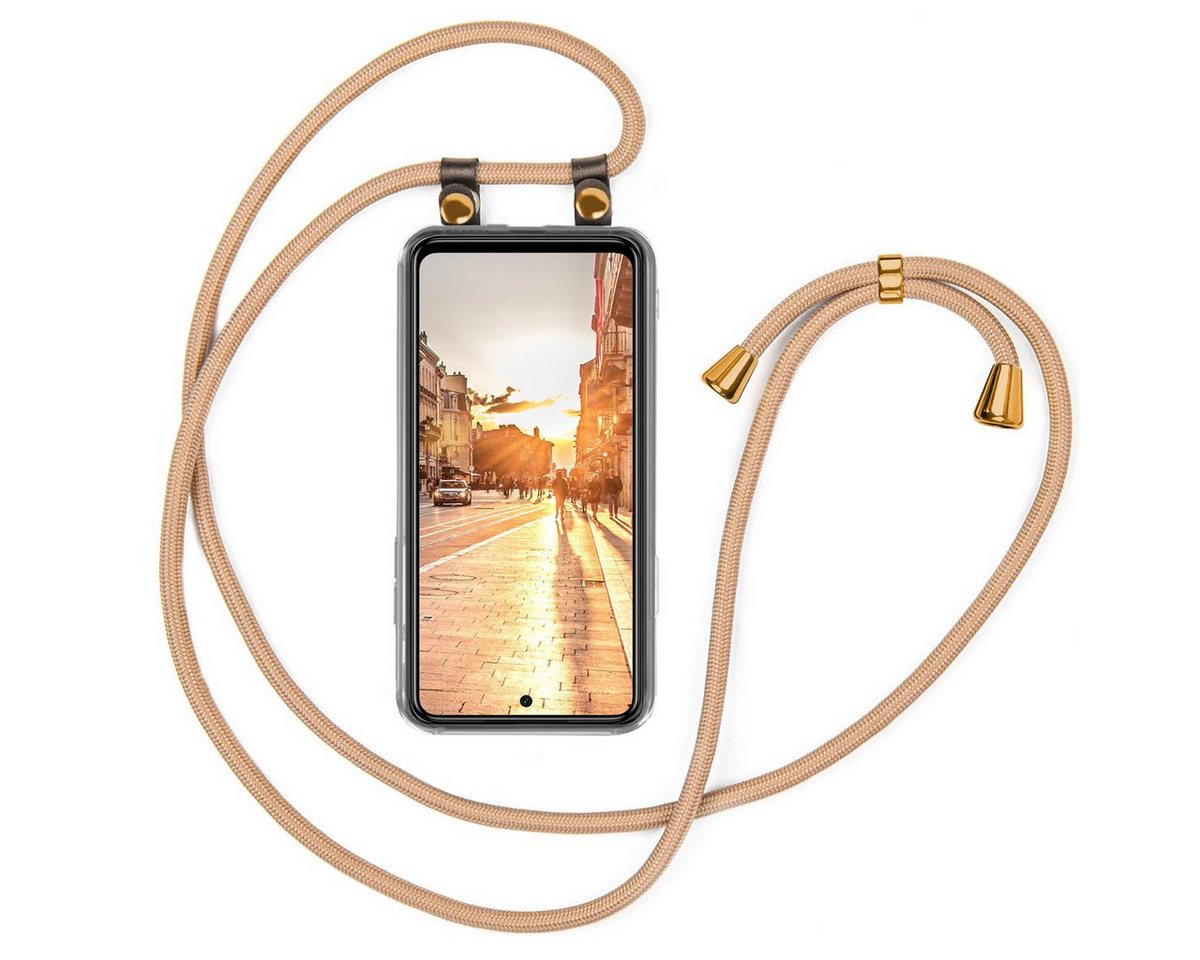 moex Handyhülle moex® Free Spirit für Xiaomi Redmi Note 9S, Hülle mit Band, Kette abnehmbar Handyband Handyhülle zum Umhängen von moex