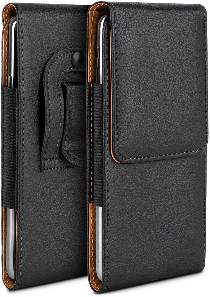 moex Handyhülle moex® Plug Case für Google Pixel 8a, Handy Gürteltasche, 360 Grad Schutz mit Gürtelschlaufe PU Leder Tasche von moex