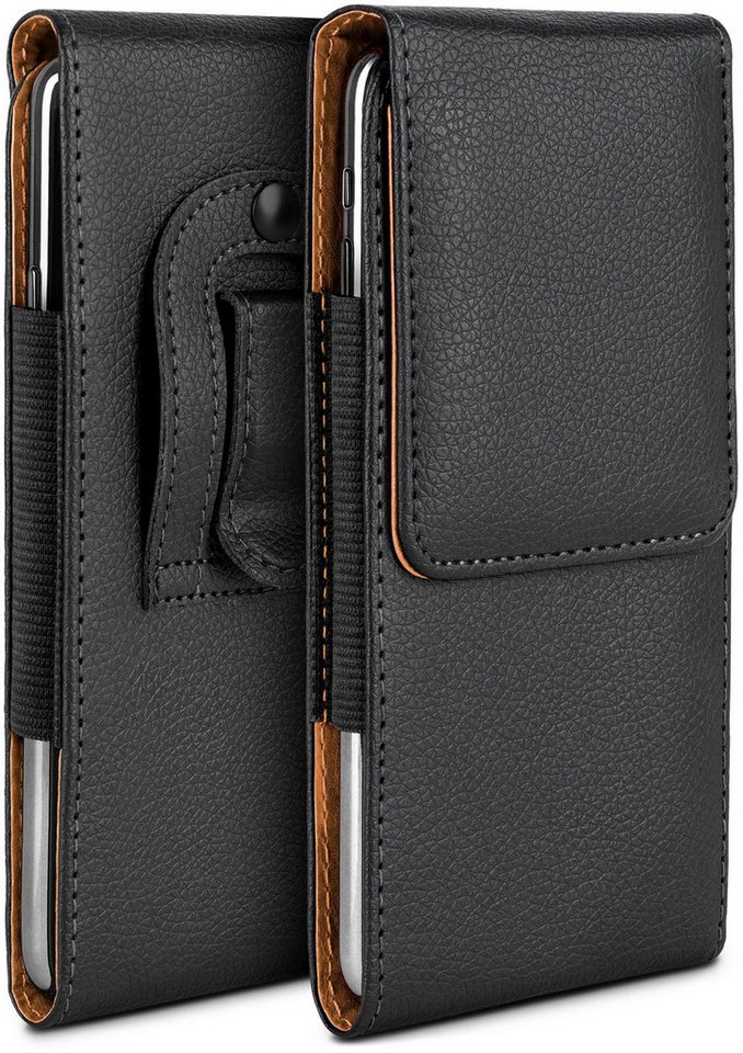 moex Handyhülle moex® Plug Case für OnePlus 12R, Handy Gürteltasche, 360 Grad Schutz mit Gürtelschlaufe PU Leder Tasche von moex