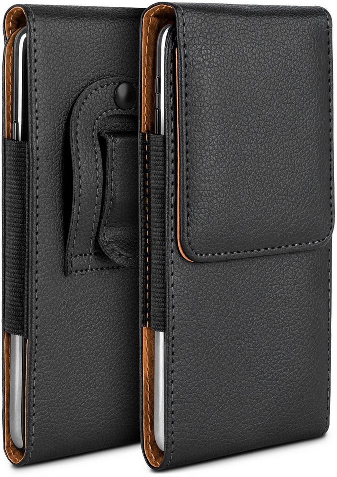 moex Handyhülle moex® Plug Case für OnePlus Open, Handy Gürteltasche, 360 Grad Schutz mit Gürtelschlaufe PU Leder Tasche von moex