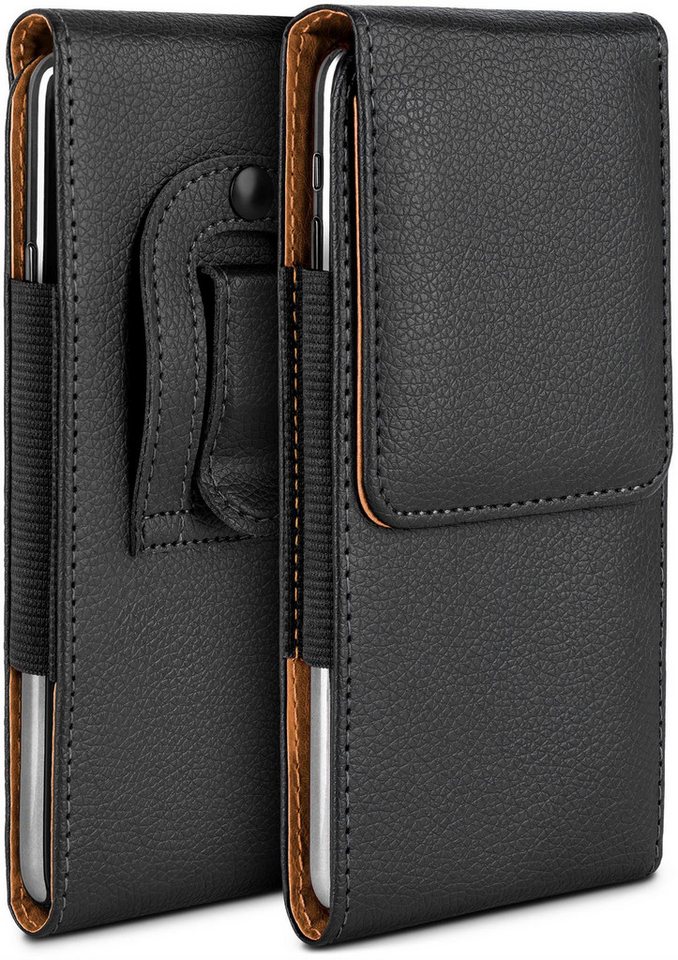 moex Handyhülle moex® Plug Case für Realme 12 (4G), Handy Gürteltasche, 360 Grad Schutz mit Gürtelschlaufe PU Leder Tasche von moex