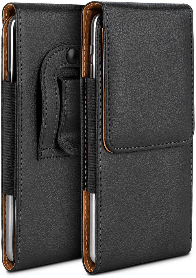 moex Handyhülle moex® Plug Case für Realme 12x 5G, Handy Gürteltasche, 360 Grad Schutz mit Gürtelschlaufe PU Leder Tasche von moex