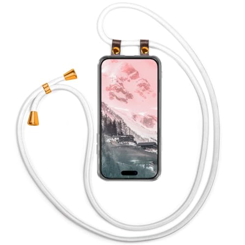 moex Handykette für Apple iPhone 16 Pro Hülle mit Band abnehmbar, Handyhülle mit Kette zum Umhängen, Handyband Kordel Umhängehülle, Necklace Handy Umhängeband, Weiß moex Handykette für Apple iPhone 16 Pro Hülle mit Band abnehmbar, Handyhülle mit Kette zum Umhängen, Handyband Kordel Umhängehülle, Necklace Handy Umhängeband, Weiß von moex