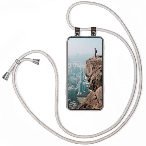 moex Handykette für Google Pixel 8 Pro Hülle mit Band abnehmbar, Handyhülle mit Kette zum Umhängen, Handyband Kordel Umhängehülle, Necklace Handy Umhängeband, Silber moex Handykette für Google Pixel 8 Pro Hülle mit Band abnehmbar, Handyhülle mit Kette zum Umhängen, Handyband Kordel Umhängehülle, Necklace Handy Umhängeband, Silber von moex
