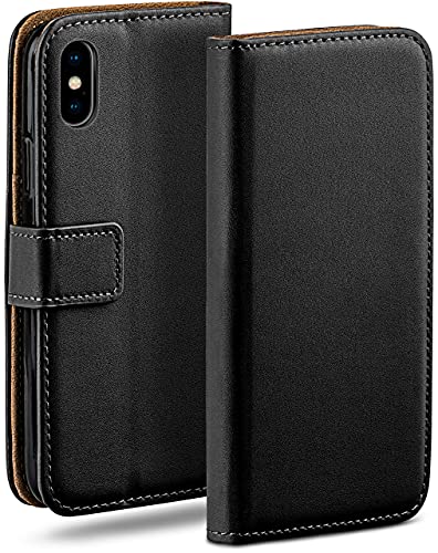 moex Book Case für iPhone X/iPhone XS Handyhülle mit Kartenfach, Hülle klappbar 360 Grad Schutzhülle, Klapphülle Flip Case Cover, PU Leder Handytasche Lederhülle, Schwarz moex Book Case für iPhone X/iPhone XS Handyhülle mit Kartenfach, Hülle klappbar 360 Grad Schutzhülle, Klapphülle Flip Case Cover, PU Leder Handytasche Lederhülle, Schwarz von moex
