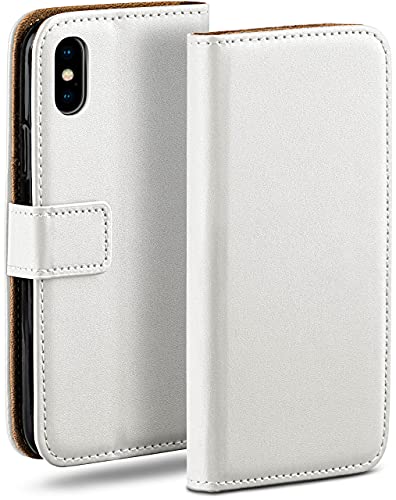 moex Book Case für iPhone X/iPhone XS Handyhülle mit Kartenfach, Hülle klappbar 360 Grad Schutzhülle, Klapphülle Flip Case Cover, PU Leder Handytasche Lederhülle, Weiß moex Book Case für iPhone X/iPhone XS Handyhülle mit Kartenfach, Hülle klappbar 360 Grad Schutzhülle, Klapphülle Flip Case Cover, PU Leder Handytasche Lederhülle, Weiß von moex