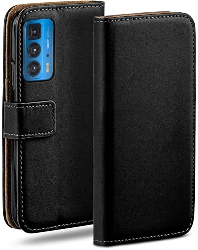 moex Book Case für Motorola Edge 20 Pro Handyhülle mit Kartenfach, Hülle klappbar 360 Grad Schutzhülle, Klapphülle Flip Case Cover, PU Leder Handytasche Lederhülle, Schwarz moex Book Case für Motorola Edge 20 Pro Handyhülle mit Kartenfach, Hülle klappbar 360 Grad Schutzhülle, Klapphülle Flip Case Cover, PU Leder Handytasche Lederhülle, Schwarz von moex
