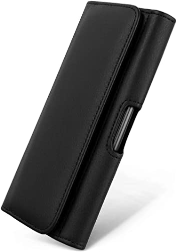 moex Komfortable Quertasche mit Gürtelclip kompatibel mit Samsung Galaxy Xcover Pro | Universal einsetzbar mit Gürtelschlaufe und Magnetverschluss, Schwarz von moex
