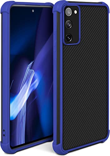 moex Leap Case kompatibel mit Samsung Galaxy S20 FE/FE 5G Hülle mit Kameraschutz und Displayschutz, Rundumschutz Handyhülle, Extrem Stoßfeste Schutzhülle, Backcover Hard Case - EIS Blau von moex