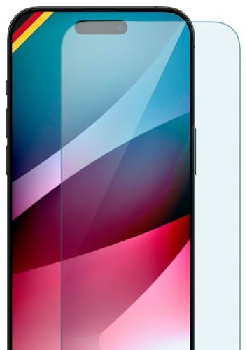 moex Panzer Schutz Glas für Apple iPhone 15 Pro Schutzfolie robust und kratzfest, bruchsichere Panzerfolie Displayschutz, HD Klar Glass Screen Protector, 2x Stück von moex