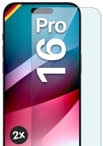moex ShockProtect Panzer Schutz Glas für Apple iPhone 16 Pro Schutzfolie 9H Härte, Panzerfolie kratzfest und bruchsicher, HD Displayschutzfolie Ultra-Klar, Schutzglas Folie, 2x Stück moex ShockProtect Panzer Schutz Glas für Apple iPhone 16 Pro Schutzfolie 9H Härte, Panzerfolie kratzfest und bruchsicher, HD Displayschutzfolie Ultra-Klar, Schutzglas Folie, 2x Stück von moex