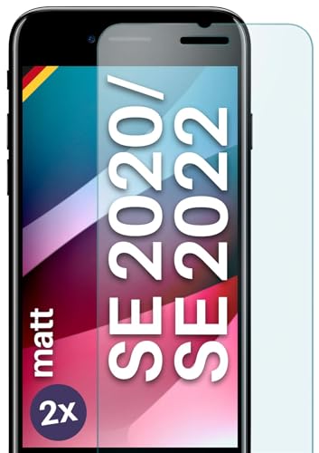 moex ShockProtect Panzer Schutz Glas für Apple iPhone SE (2020/2022) Schutzfolie 9H Härte, Panzerfolie kratzfest und bruchsicher, HD Displayschutzfolie Ultra-Klar, Schutzglas Folie, 2x Stück von moex