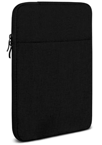 moex Tablet Tasche für Amazon Kindle Scribe (2022) – Sleeve Hülle mit Fach für Zubehör, Polyesterfaser Schutzhülle Minimalistisch mit Reißverschluss, Wasserabweisend, Schwarz von moex