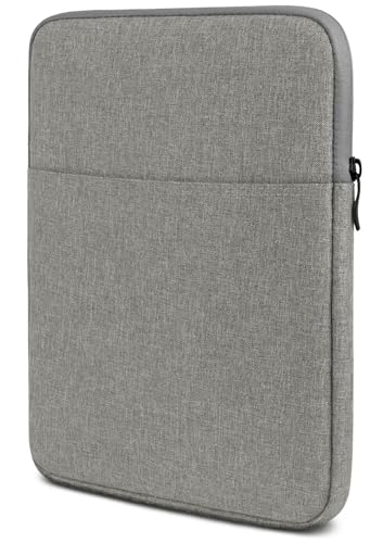 moex Tablet Tasche für Apple iPad (10. Generation - 2022) – Sleeve Hülle mit Fach für Zubehör, Polyesterfaser Schutzhülle Minimalistisch mit Reißverschluss, Wasserabweisend, Grau von moex