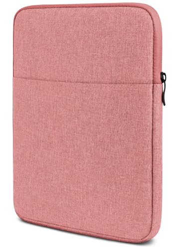 moex Tablet Tasche für Apple iPad Air (5. Generation - 2022) – Sleeve Hülle mit Fach für Zubehör, Polyesterfaser Schutzhülle Minimalistisch mit Reißverschluss, Wasserabweisend, Rosa von moex