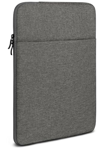 moex Tablet Tasche für Lenovo Tab Extreme – Sleeve Hülle mit Fach für Zubehör, Polyesterfaser Schutzhülle Minimalistisch mit Reißverschluss, Wasserabweisend, Dunkelgrau von moex
