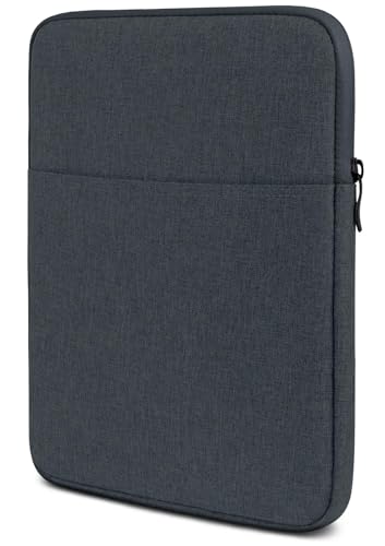 moex Tablet Tasche für Samsung Galaxy Tab A9 Plus – Sleeve Hülle mit Fach für Zubehör, Polyesterfaser Schutzhülle Minimalistisch mit Reißverschluss, Wasserabweisend, Anthrazit von moex
