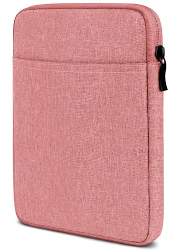moex Tablet Tasche für Samsung Galaxy Tab A9 – Sleeve Hülle mit Fach für Zubehör, Polyesterfaser Schutzhülle Minimalistisch mit Reißverschluss, Wasserabweisend, Rosa von moex