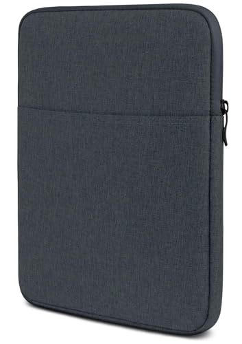 moex Tablet Tasche für Samsung Galaxy Tab Active 4 Pro – Sleeve Hülle mit Fach für Zubehör, Polyesterfaser Schutzhülle Minimalistisch mit Reißverschluss, Wasserabweisend, Anthrazit von moex