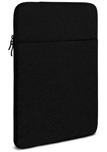 moex Tablet Tasche für Samsung Galaxy Tab S9 Ultra – Sleeve Hülle mit Fach für Zubehör, Polyesterfaser Schutzhülle Minimalistisch mit Reißverschluss, Wasserabweisend, Schwarz von moex