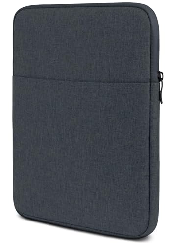 moex Tablet Tasche für Xiaomi Redmi Pad SE – Sleeve Hülle mit Fach für Zubehör, Polyesterfaser Schutzhülle Minimalistisch mit Reißverschluss, Wasserabweisend, Anthrazit von moex