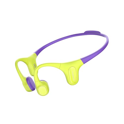 mojawa Aerra Knochenschall-Sportkopfhörer, Open-Ear, Bluetooth 5.2, IP67 wasserdicht, Mikrofon mit Geräuschunterdrückung, für Laufen, Radfahren, Wandern, Fitness und den Alltag, Grün und Lila mojawa Aerra Knochenschall-Sportkopfhörer, Open-Ear, Bluetooth 5.2, IP67 wasserdicht, Mikrofon mit Geräuschunterdrückung, für Laufen, Radfahren, Wandern, Fitness und den Alltag, Grün und Lila von mojawa