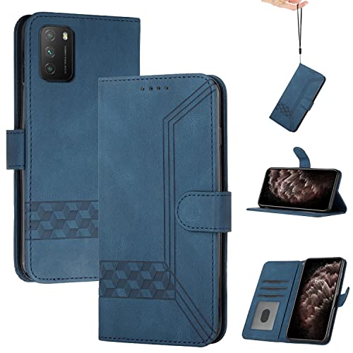 Momoka Store Handyhülle für Xiaomi Poco F3/Redmi K40 5G/Redmi K40 Pro 5G,TPU Klapphülle Schutzhülle für,Lederhülle mit Standfunktion und Kartenfach-Blau Momoka Store Handyhülle für Xiaomi Poco F3/Redmi K40 5G/Redmi K40 Pro 5G,TPU Klapphülle Schutzhülle für,Lederhülle mit Standfunktion und Kartenfach-Blau von momoka