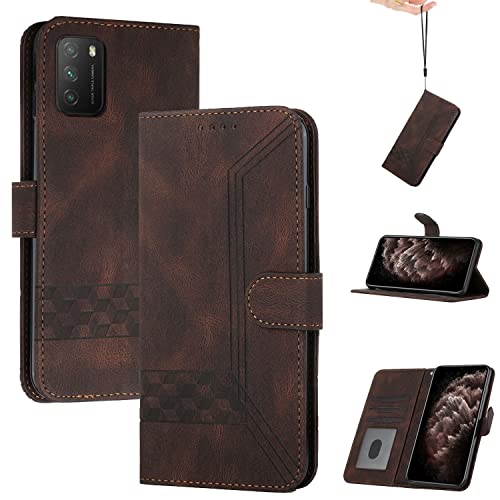 Momoka Store Handyhülle für Xiaomi Poco M3/Redmi 9T/Redmi 9 Power,TPU Klapphülle Schutzhülle für,Lederhülle mit Standfunktion und Kartenfach-Braun Momoka Store Handyhülle für Xiaomi Poco M3/Redmi 9T/Redmi 9 Power,TPU Klapphülle Schutzhülle für,Lederhülle mit Standfunktion und Kartenfach-Braun von momoka