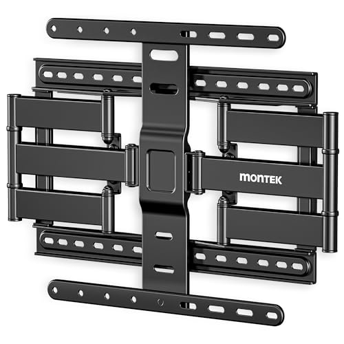 monTEK 2,8 cm (1,1 Zoll) ultradünne TV-Wandhalterung für 94-190 cm (37-75 Zoll) große Fernseher, 59,9 kg strapazierfähig, 4-fach getestet, voll bewegliche Gelenkhalterung, max. VESA 400 x 400 mm von monTEK