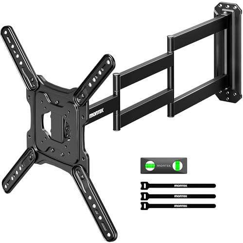 monTEK TV Wandhalterung mit langem Arm für 23-65 Zoll Fernseher, 37 Zoll Verlängerung, schwenkbar und neigbar, Vollbewegung, VESA 400 x 400 mm, bis zu 35 kg monTEK TV Wandhalterung mit langem Arm für 23-65 Zoll Fernseher, 37 Zoll Verlängerung, schwenkbar und neigbar, Vollbewegung, VESA 400 x 400 mm, bis zu 35 kg von monTEK