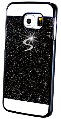 monjour Samsung Galaxy S3 Mini Hülle Handy Glitzer Schutzhülle in [Schwarz], Panzer Tasche Hard Cover Case [S-Line Strass Design] – Bumper Abdeckung aus Kunstoff von monjour