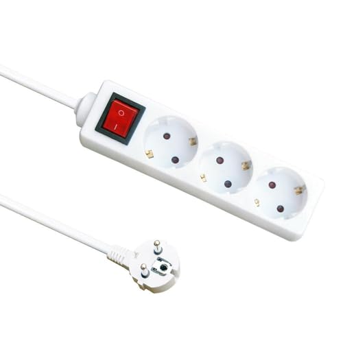 Mehrfachsteckdose 3-Fach mit Schalter, 1,5 m Kabel, 3 Gx1,5 mm Kupfer, 3500 W max.; ideal zum Anschluss mehrerer Geräte. Mehrfachsteckdose 3-Fach mit Schalter, 1,5 m Kabel, 3 Gx1,5 mm Kupfer, 3500 W max.; ideal zum Anschluss mehrerer Geräte. von monkey ladder