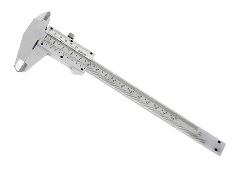 Messschieber aus Edelstahl, 150 mm, Genauigkeit bei Innen- und Außenmessungen, robuster Körper, leicht zu lesen, ideal für präzise Arbeiten Messschieber aus Edelstahl, 150 mm, Genauigkeit bei Innen- und Außenmessungen, robuster Körper, leicht zu lesen, ideal für präzise Arbeiten von monkey ladder