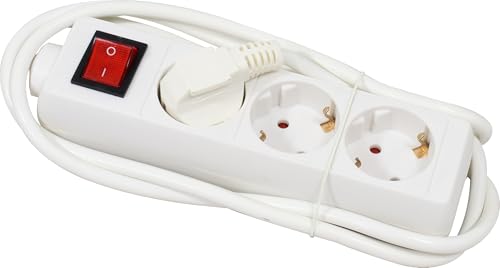 Steckdosenleiste - 3-Fach Steckdose mit Schalter, 1,5 m langes Kabel, 3 G x 1,0 mm² für mehr Vielseitigkeit und Komfort Steckdosenleiste - 3-Fach Steckdose mit Schalter, 1,5 m langes Kabel, 3 G x 1,0 mm² für mehr Vielseitigkeit und Komfort von monkey ladder