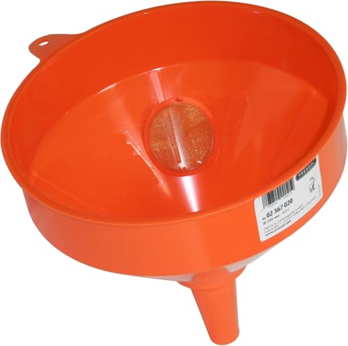 Trichter aus Kunststoff Ø 250 mm, rechts, mit Netz, ideal zum Umfüllen von Flüssigkeiten, robustes Material, einfach zu handhaben Trichter aus Kunststoff Ø 250 mm, rechts, mit Netz, ideal zum Umfüllen von Flüssigkeiten, robustes Material, einfach zu handhaben von monkey ladder