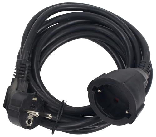 Verlängerungskabel, schwarz, 2 m, 3 Steckdosen, 1,5 mm², ideal für mehrere Geräte, sicher und robust Verlängerungskabel, schwarz, 2 m, 3 Steckdosen, 1,5 mm², ideal für mehrere Geräte, sicher und robust von monkey ladder