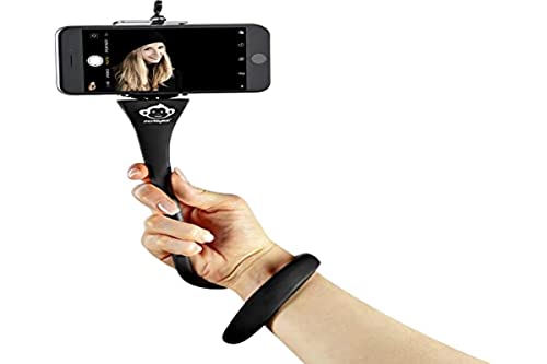 MONKEYSTICK Selfie Stick [Das Original] Ultra flexibel - Handy Stativ, Tripod mit Vibrationsschutz für jeden Anlass + BT-Fernbedienung und Reisetasche von monkeystick
