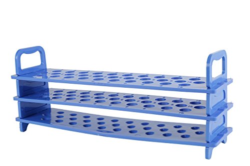 Moonlab Polypropylen Reagenzglasgestell, Blau, 31 Plätze, 276 mm Länge, 65 mm Breite, 110 mm Höhe Moonlab Polypropylen Reagenzglasgestell, Blau, 31 Plätze, 276 mm Länge, 65 mm Breite, 110 mm Höhe von Moonlab