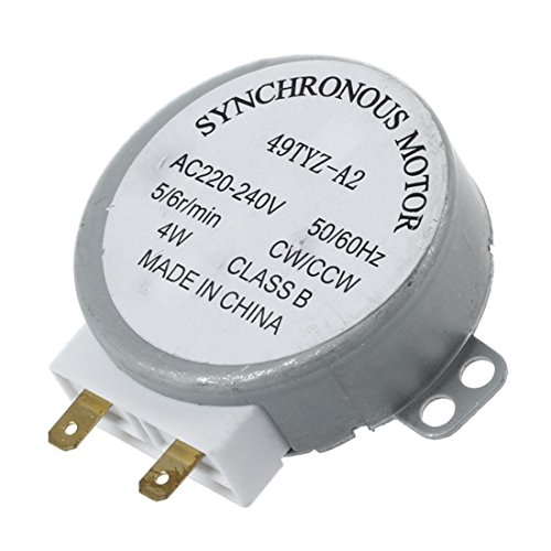 moonsun Wechselstrom 220-240 V 50/60 Hz 5/6 U/min 4 W Plattenspieler Synchronmotor für Miniwellenofen von moonsun