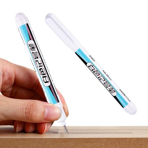 moonyan Weiße Lackstifte für Holz,Weiße Marker für Holz - Weißer Lackstift für Holz | Permanentmarker, wasserfester Stift, weißer Markierstift, weißer Holzmarker auf Ölbasis, schnell trocknend von moonyan