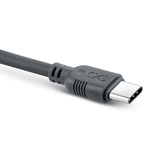eXc WHIPPY typ USB-C Kabel Ladekabel Aufladekabel | 0,9 Meter | Schnellladefunktion | Datenübertragung | Ideal zur Nutzung im Auto, für die Powerbank oder zur Datenübertragung | Grau von more than perfection