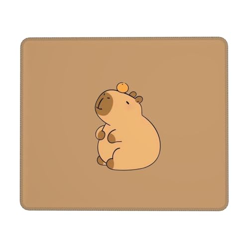 01 niedliches Mauspad, Capybara-Mauspad, Capybara-Stuff, Capybara-Geschenke, 21,6 x 26,8 cm von moremohome