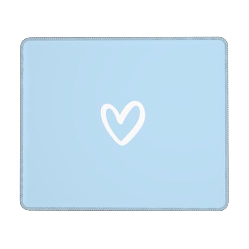 02 blaues Mauspad, niedliches Mauspad, ästhetisches Mauspad, Bürobedarf, 21,6 x 26,9 cm von moremohome