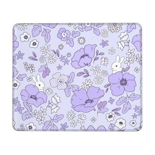 03 lila Mauspad, ästhetisches Mauspad, Blumen-Mauspad, niedliche Schreibtischunterlage, Bürobedarf, 21,6 x 26,9 cm 03 lila Mauspad, ästhetisches Mauspad, Blumen-Mauspad, niedliche Schreibtischunterlage, Bürobedarf, 21,6 x 26,9 cm von moremohome